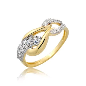 Elegancki pierścionek ze złota o ponadczasowym charakterze.