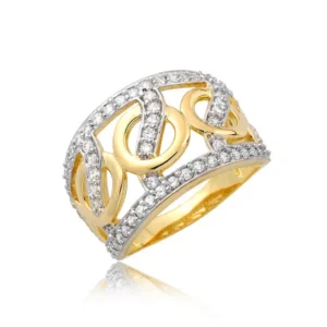 Ponadczasowy pierścionek o luksusowym wyglądzie.