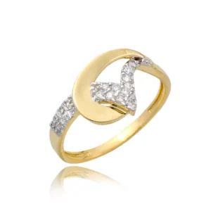 Elegancki pierścionek ze złota o ponadczasowym charakterze.