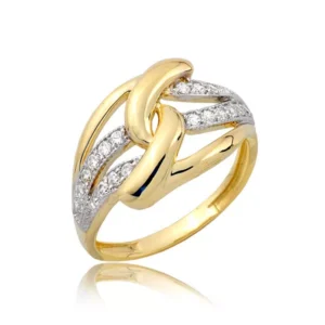 Elegancki pierścionek ze złota o ponadczasowym charakterze.