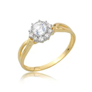 Ponadczasowy pierścionek o luksusowym wyglądzie.