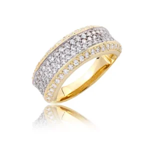 Delikatny pierścionek wykonany z wysokiej jakości złota.