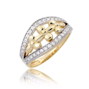 Elegancki pierścionek ze złota o ponadczasowym charakterze.