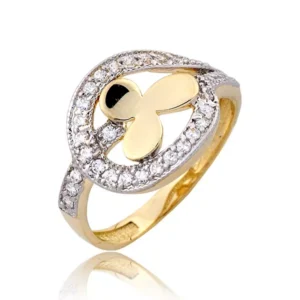 Złoty pierścionek stworzony z myślą o codziennym komforcie.