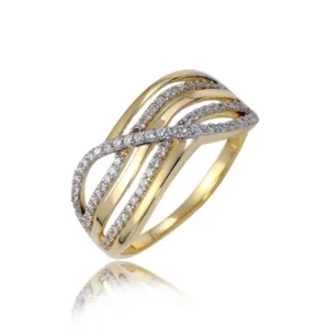 Stylowy pierścionek o eleganckiej i kobiecej formie.