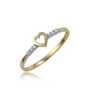 Elegancki pierścionek ze złota o ponadczasowym charakterze.