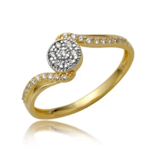 Elegancki pierścionek ze złota o ponadczasowym charakterze.