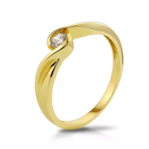 Klasyczny pierścionek idealny na każdą okazję.