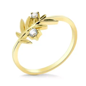 Elegancki pierścionek ze złota o ponadczasowym charakterze.