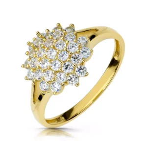 Stylowy pierścionek o eleganckiej i kobiecej formie.