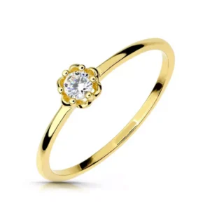 Elegancki pierścionek ze złota o ponadczasowym charakterze.