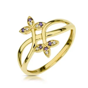 Elegancki pierścionek ze złota o ponadczasowym charakterze.