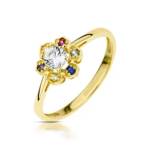 Złoty pierścionek stworzony z myślą o codziennym komforcie.