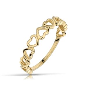 Elegancki pierścionek ze złota o ponadczasowym charakterze.