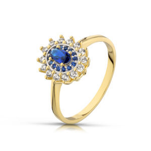 Ponadczasowy pierścionek o luksusowym wyglądzie.