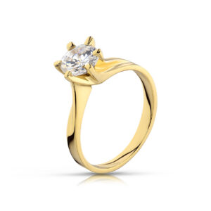 Klasyczny pierścionek idealny na każdą okazję.