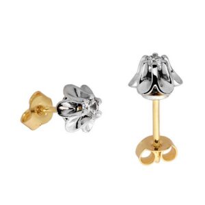 Stylowe kolczyki wykonane z wysokiej jakości złota.