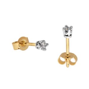 Uniwersalne kolczyki złote o eleganckim wykończeniu.