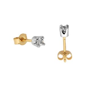 Złote kolczyki łączące elegancję i nowoczesny design.