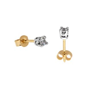 Uniwersalne kolczyki złote o eleganckim wykończeniu.