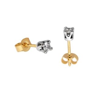 Złote kolczyki o klasycznej i ponadczasowej formie.