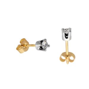 Stylowe kolczyki wykonane z wysokiej jakości złota.