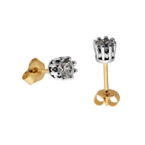 Uniwersalne kolczyki złote o eleganckim wykończeniu.