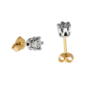 Złote kolczyki o klasycznej i ponadczasowej formie.