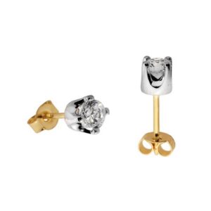 Złote kolczyki łączące elegancję i nowoczesny design.