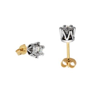 Złote kolczyki o klasycznej i ponadczasowej formie.