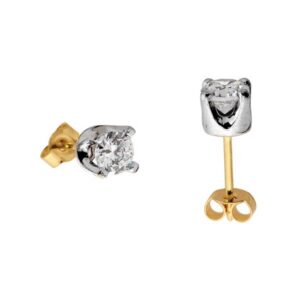 Stylowe kolczyki wykonane z wysokiej jakości złota.