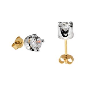 Złote kolczyki łączące elegancję i nowoczesny design.