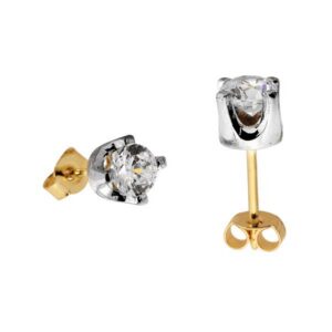 Stylowe kolczyki wykonane z wysokiej jakości złota.