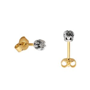 Złote kolczyki łączące elegancję i nowoczesny design.