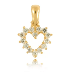 Złoty wisiorek o klasycznym charakterze.