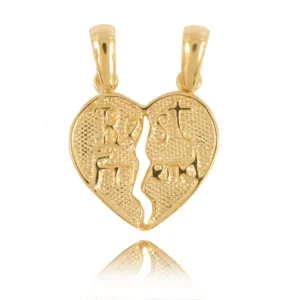 Złoty wisiorek o subtelnej estetyce.