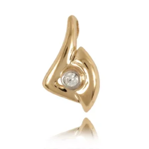 Elegancki wisiorek ze złota na łańcuszku.