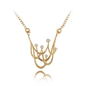 Złoty wisiorek wykonywany specjalnie na zamówienie.