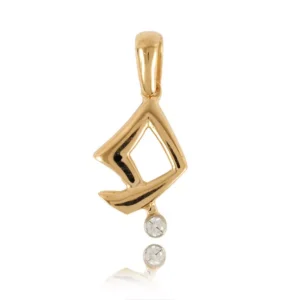 Personalizowany wisiorek ze złota.