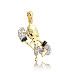 Subtelny wisiorek ze złota próby 0,333 lub 0,585.