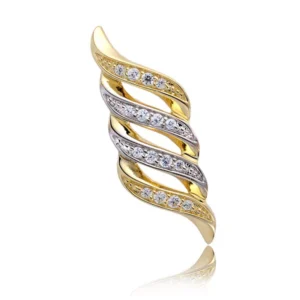 Złoty wisiorek personalizowany na zamówienie.