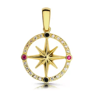 Złoty wisiorek inspirowany prostotą.