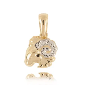 Złoty talizman zodiakalny w klasycznej formie.