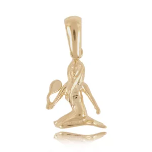 Złoty wisiorek zodiakalny wykonywany indywidualnie.