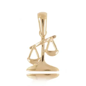 Elegancki naszyjnik ze znakiem zodiaku ze złota.