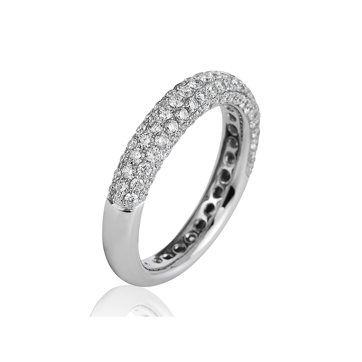 Pavé Pierścionek - 1B776