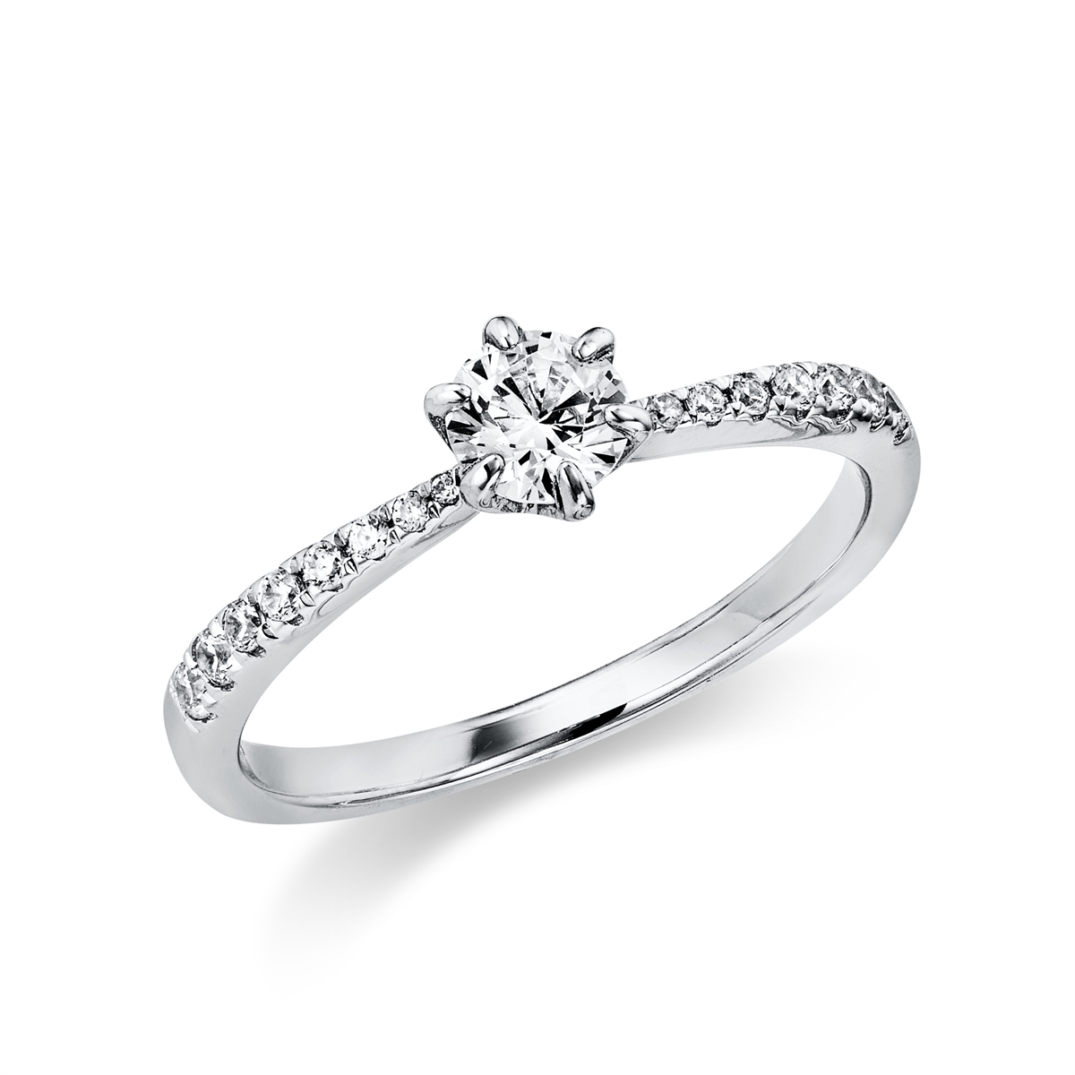 Solitaire mit Besatz Pierścionek - 1CT80-K
