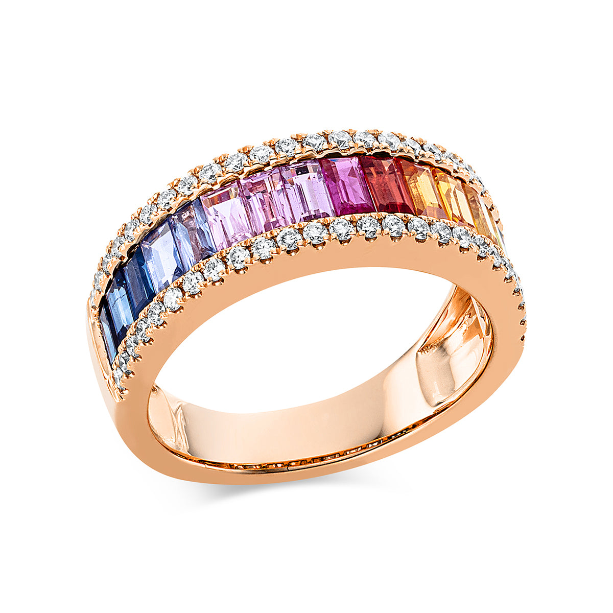 Rainbow & Multicolor Pierścionek - 1DZ85-K