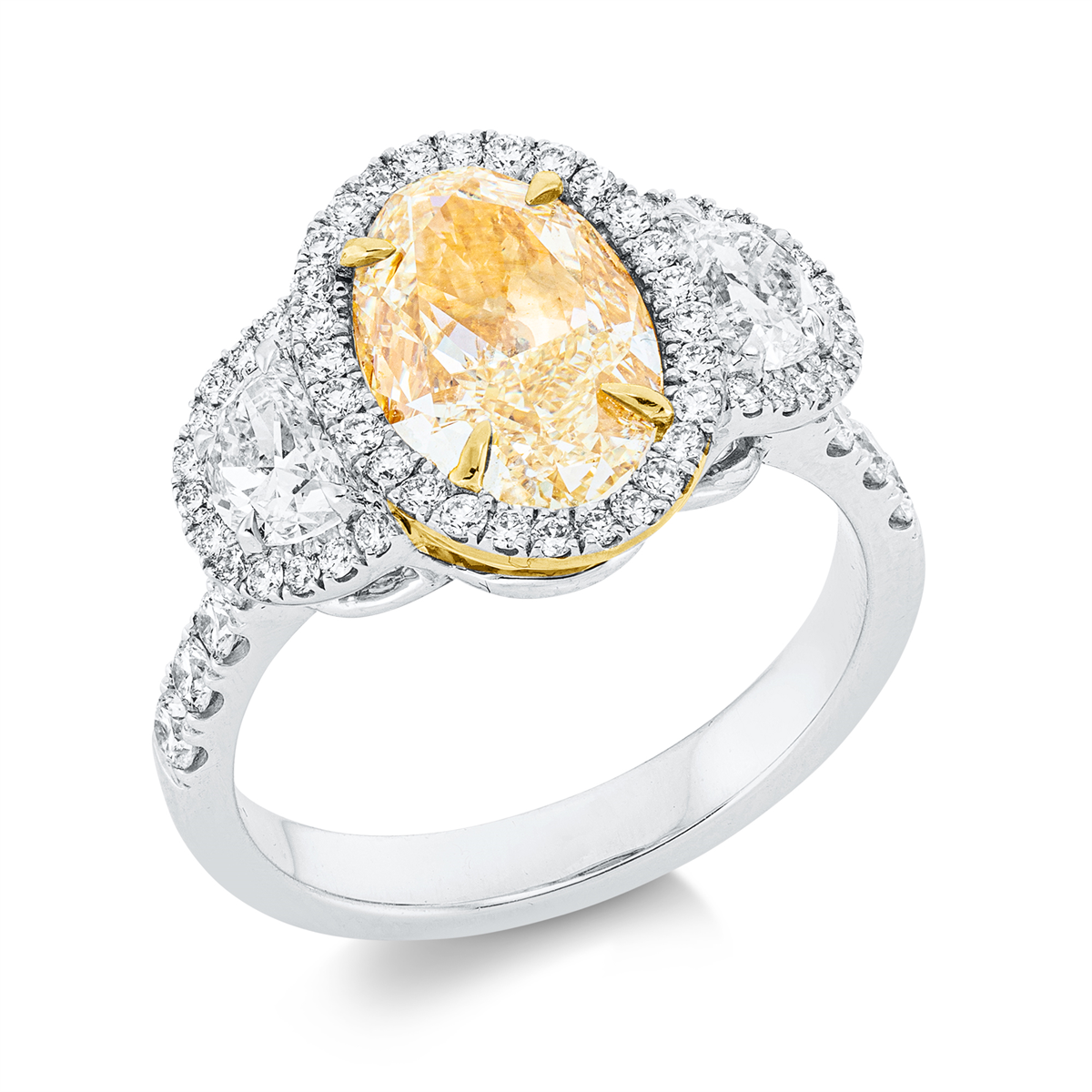 Farbiger Diamant Pierścionek - 1EL23