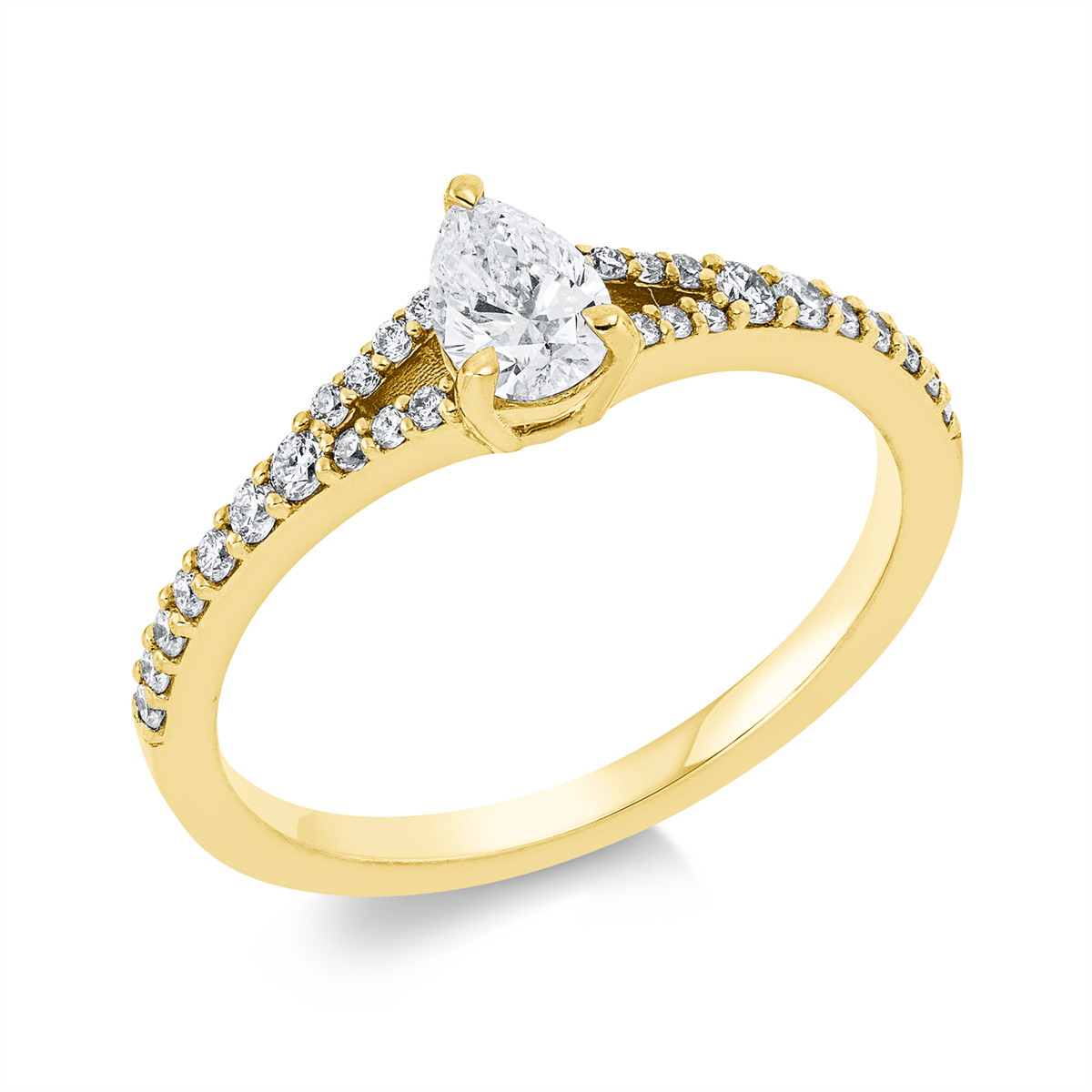 Solitaire mit Besatz Pierścionek - 1FS06